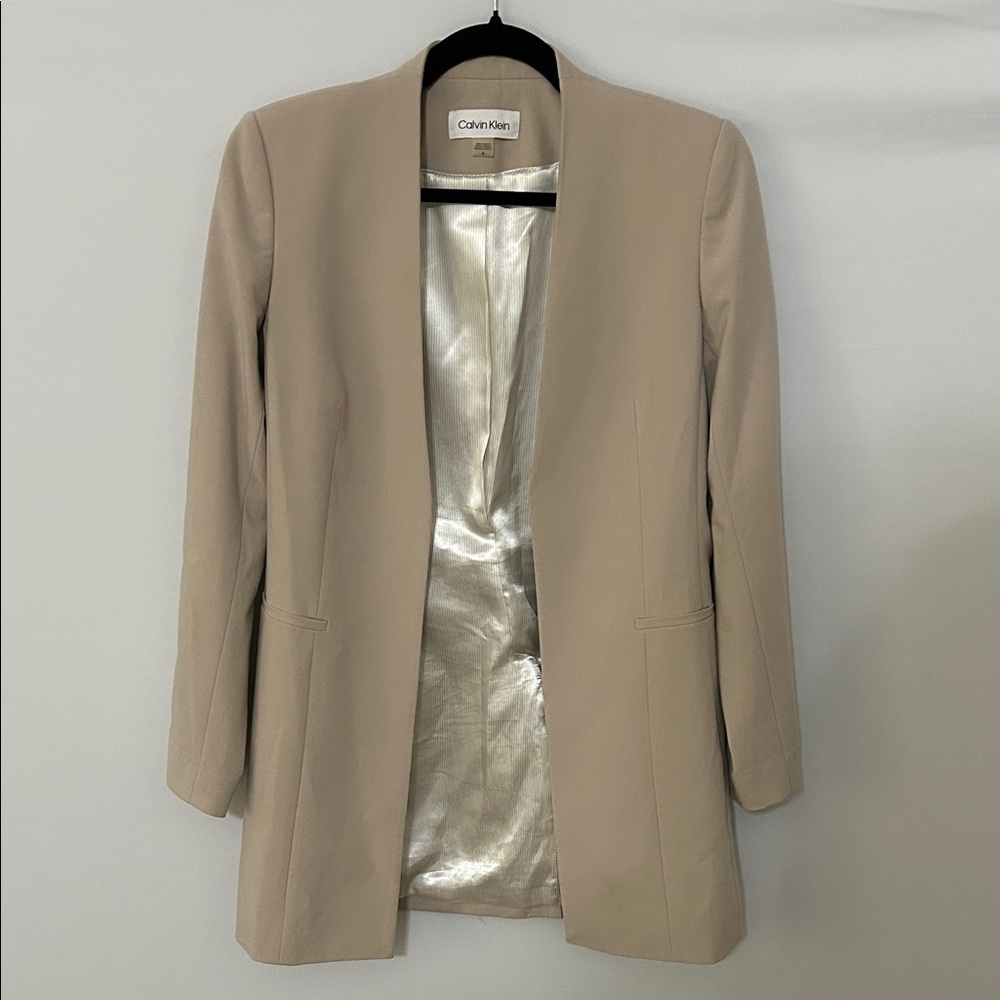 Calvin Klein Women's Beige Blazer